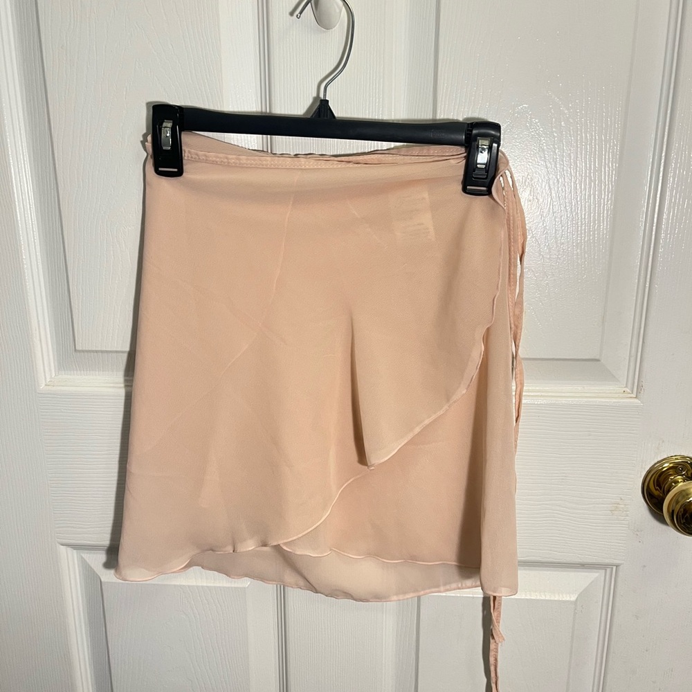 Pink ballet tie wrap skirt